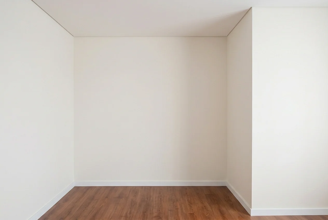 Espaço antes da instalação do armário embutido sob medida